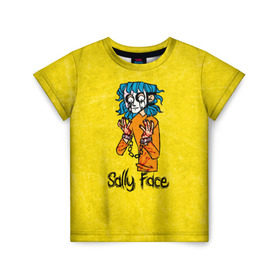 Детская футболка 3D с принтом Sally Face в Новосибирске, 100% гипоаллергенный полиэфир | прямой крой, круглый вырез горловины, длина до линии бедер, чуть спущенное плечо, ткань немного тянется | sally face | гизмо | девид | девочка | игра | лари | ларри | мальчик | маска | мрачная | на лице | пых | с протезом | сал | сали | салли | салли фейс | фейс | фэйс | эддисон | эшли
