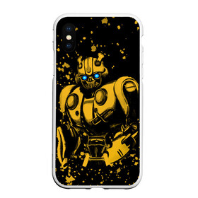 Чехол для iPhone XS Max матовый с принтом Bumblebee в Новосибирске, Силикон | Область печати: задняя сторона чехла, без боковых панелей | kefer | volkswagen | автобот | бамблби | трансформатор | трансформаторы | шершень | шмель