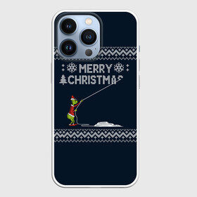 Чехол для iPhone 13 Pro с принтом Гринч Вязаный в Новосибирске,  |  | Тематика изображения на принте: вязаный свитер | вязка | новый год | рождество