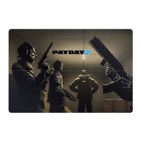 Магнитный плакат 3Х2 с принтом Payday 2 в Новосибирске, Полимерный материал с магнитным слоем | 6 деталей размером 9*9 см | 2 | payday | беглец | бот | ограбления | пейдей | призрак | симулятор | техник | штурмовик | шутер