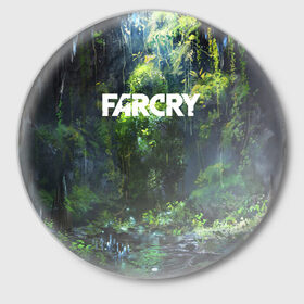 Значок с принтом FarCry в Новосибирске,  металл | круглая форма, металлическая застежка в виде булавки | Тематика изображения на принте: 