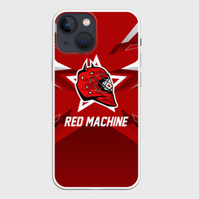 Чехол для iPhone 13 mini с принтом Red machine в Новосибирске,  |  | hockey | national | red machine | russia | team | красная машина | россия | сборная | хоккей | хоккейная