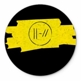 Коврик круглый с принтом TWENTY ONE PILOTS - Trench в Новосибирске, резина и полиэстер | круглая форма, изображение наносится на всю лицевую часть | band | best | blurry | face | indie | logo | music | one | pilots | pop | regional | rock | symbol | top | trench | twenty | vessel | группа | инди | лого | логотип | музыка | пилоты | поп | рок | символ | топ | тренч