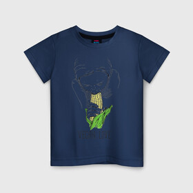 Детская футболка хлопок с принтом Vegan Love в Новосибирске, 100% хлопок | круглый вырез горловины, полуприлегающий силуэт, длина до линии бедер | веганство | вегетарианство | здоровье | зелень | кукуруза | любовь | овощ | овощи | растение