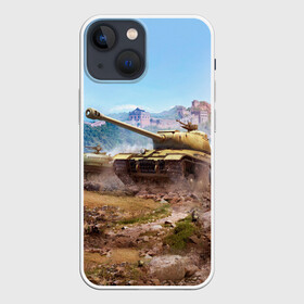 Чехол для iPhone 13 mini с принтом Танки в Новосибирске,  |  | battle | game | tank | tanks | war | wearpon | wot | бой | война | вот | игра | оружие | танк | танки