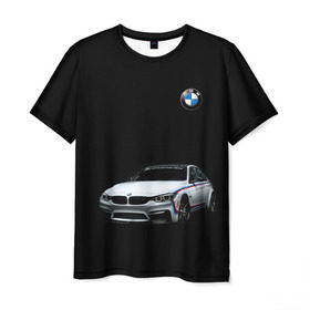 Мужская футболка 3D с принтом M3 GTS в Новосибирске, 100% полиэфир | прямой крой, круглый вырез горловины, длина до линии бедер | bmw | car | germany | gts | motorsport | sports car | автомобиль | автоспорт | бмв | германия | спорткар