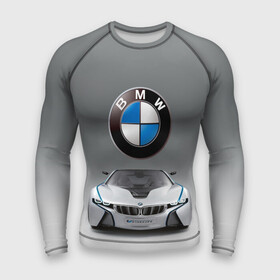 Мужской рашгард 3D с принтом BMW Vision в Новосибирске,  |  | bmw | car | germany | motorsport | sports car | автомобиль | автоспорт | бмв | германия | спорткар