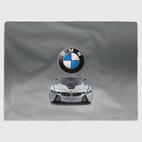 Плед 3D с принтом BMW Vision в Новосибирске, 100% полиэстер | закругленные углы, все края обработаны. Ткань не мнется и не растягивается | bmw | car | germany | motorsport | sports car | автомобиль | автоспорт | бмв | германия | спорткар