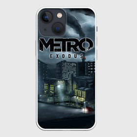 Чехол для iPhone 13 mini с принтом Метро: Исход в Новосибирске,  |  | 2033 | 2035 | exodus | horror | metro | survival | артем | игры | исход | спарта | стелс | шутер | экшен