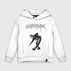 Детское худи Oversize хлопок с принтом ghostemane(3) в Новосибирске, френч-терри — 70% хлопок, 30% полиэстер. Мягкий теплый начес внутри —100% хлопок | боковые карманы, эластичные манжеты и нижняя кромка, капюшон на магнитной кнопке | hip hop | rap | реп | рэп