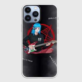 Чехол для iPhone 13 Pro Max с принтом Sally Face with a Guitar в Новосибирске,  |  | fisher | larry johnson | mask | sally  face | sally fisher | sallyface | демоны | духи | маска | пентаграмма | призраки | рок | салли | салли фейс | салли фишер | фейс | шепот