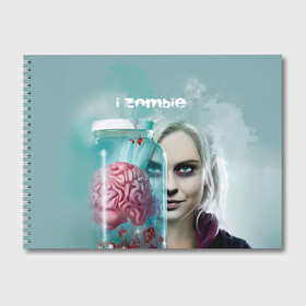 Альбом для рисования с принтом i-ZOMBIE в Новосибирске, 100% бумага
 | матовая бумага, плотность 200 мг. | i zombie | лив мур | оливия мур | я зомби