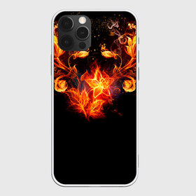 Чехол для iPhone 12 Pro Max с принтом Огненные цветы в темноте в Новосибирске, Силикон |  | abstraction | fire | flower | sparks | абстракция | броня | в огне | геометрия | золотой | искры | модная | ночь | огонь | пламя | прикольная | стильная | тату | темнота | цветок | цветы | черная