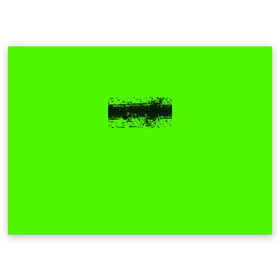 Поздравительная открытка с принтом Гранж зеленый в Новосибирске, 100% бумага | плотность бумаги 280 г/м2, матовая, на обратной стороне линовка и место для марки
 | кислотные костюмы | кислотные цвета | неон | флуоресцентные принты
