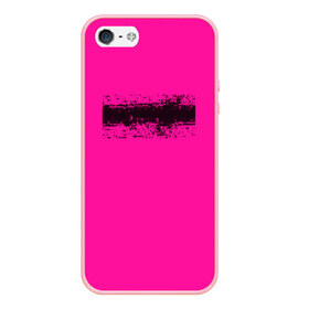 Чехол для iPhone 5/5S матовый с принтом Гранж розовый в Новосибирске, Силикон | Область печати: задняя сторона чехла, без боковых панелей | кислотные костюмы | кислотные цвета | неон | флуоресцентные принты