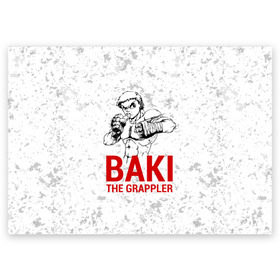 Поздравительная открытка с принтом Baki the Grappler / Боец Баки в Новосибирске, 100% бумага | плотность бумаги 280 г/м2, матовая, на обратной стороне линовка и место для марки
 | ahegao | anime | baki | fighter | grappler | manga | the | аниме | анимешники | анимешнику | ахегао | баки | боевые | боец | бойцы | доппо | драки | искусства | манга | мульт | мультик | сериал | хамма | юдзиро