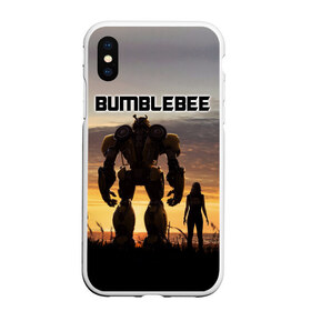 Чехол для iPhone XS Max матовый с принтом BUMBLEBEE в Новосибирске, Силикон | Область печати: задняя сторона чехла, без боковых панелей | bumblebee | автобот | бамблби | герой | камаро | прайм | робот | трансформеры | фильм | шевроле