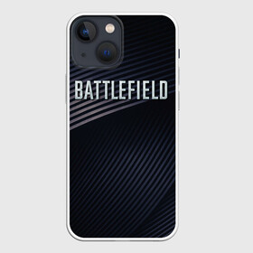 Чехол для iPhone 13 mini с принтом BATTLEFIELD в Новосибирске,  |  | battlefield | бателфилд | игра | компьютерная игра | надпись | поле битвы | стрелялка | шутер