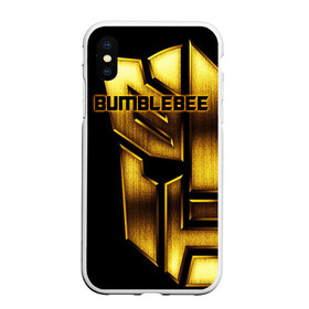 Чехол для iPhone XS Max матовый с принтом BUMBLEBEE в Новосибирске, Силикон | Область печати: задняя сторона чехла, без боковых панелей | bumblebee | автобот | бамблби | герой | камаро | прайм | робот | трансформеры | фильм | шевроле