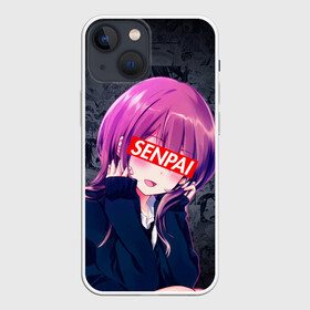 Чехол для iPhone 13 mini с принтом Anime (Senpai 2) в Новосибирске,  |  | ahegao | anime | manga | sempai | senpai | аниме | ахегао | манга | семпай | сенпай