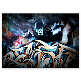 Поздравительная открытка с принтом GRAFFITY в Новосибирске, 100% бумага | плотность бумаги 280 г/м2, матовая, на обратной стороне линовка и место для марки
 | Тематика изображения на принте: graffity | paint | street art | urban | город | граффити | искусство | кирпичи | краски | рисунки | стена | улицы | уличное искусство