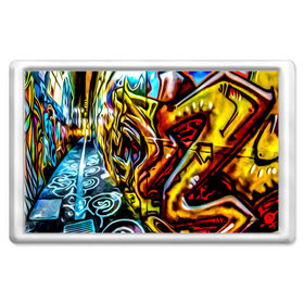 Магнит 45*70 с принтом Твой уличный стиль! в Новосибирске, Пластик | Размер: 78*52 мм; Размер печати: 70*45 | Тематика изображения на принте: graffity | paint | street art | urban | город | граффити | искусство | кирпичи | краски | рисунки | стена | улицы | уличное искусство