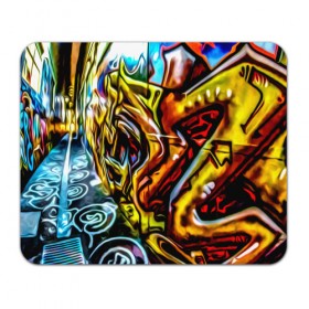 Коврик прямоугольный с принтом Твой уличный стиль! в Новосибирске, натуральный каучук | размер 230 х 185 мм; запечатка лицевой стороны | Тематика изображения на принте: graffity | paint | street art | urban | город | граффити | искусство | кирпичи | краски | рисунки | стена | улицы | уличное искусство