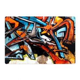 Магнитный плакат 3Х2 с принтом Граффити в Новосибирске, Полимерный материал с магнитным слоем | 6 деталей размером 9*9 см | grafity | paint | street art | urban | город | граффити | искусство | кирпичи | краски | рисунки | стена | улицы | уличное искусство