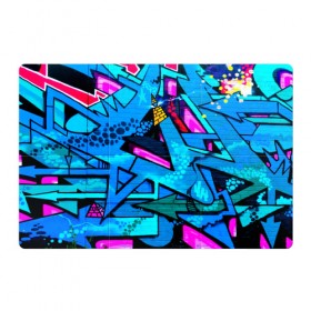 Магнитный плакат 3Х2 с принтом GRAFFITY в Новосибирске, Полимерный материал с магнитным слоем | 6 деталей размером 9*9 см | Тематика изображения на принте: grafity | paint | street art | urban | город | граффити | искусство | кирпичи | краски | рисунки | стена | улицы | уличное искусство