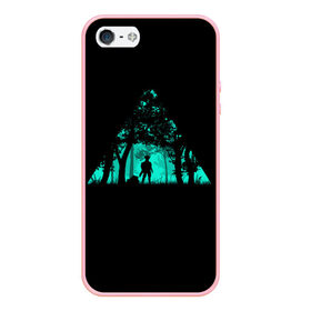 Чехол для iPhone 5/5S матовый с принтом Таинственный лес в Новосибирске, Силикон | Область печати: задняя сторона чехла, без боковых панелей | кислотные костюмы | кислотные цвета | неон | флуоресцентные принты