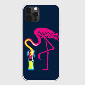 Чехол для iPhone 12 Pro Max с принтом Кислотный фламинго в Новосибирске, Силикон |  | Тематика изображения на принте: кислотные костюмы | кислотные цвета | неон | флуоресцентные принты