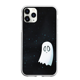 Чехол для iPhone 11 Pro матовый с принтом A Lonely Ghost в Новосибирске, Силикон |  | ghost | sans | undertale | азриэль | андайн | гастер | надоедливая собака | одиночество | папирус | приведение | санс | скелет | сноудрейк