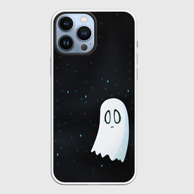 Чехол для iPhone 13 Pro Max с принтом A Lonely Ghost в Новосибирске,  |  | Тематика изображения на принте: ghost | sans | undertale | азриэль | андайн | гастер | надоедливая собака | одиночество | папирус | приведение | санс | скелет | сноудрейк