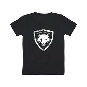 Детская футболка хлопок с принтом Bad Wolves в Новосибирске, 100% хлопок | круглый вырез горловины, полуприлегающий силуэт, длина до линии бедер | bad | bad wolves | band | la | logo | metal | music | rock | white | wolf | волк | металл | музыка | рок
