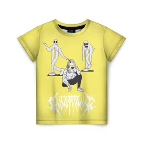Детская футболка 3D с принтом Ghostemane Mercury в Новосибирске, 100% гипоаллергенный полиэфир | прямой крой, круглый вырез горловины, длина до линии бедер, чуть спущенное плечо, ткань немного тянется | ghostemane | ghostemane mercury | ghostemane nihi | trash gang | гостмейн