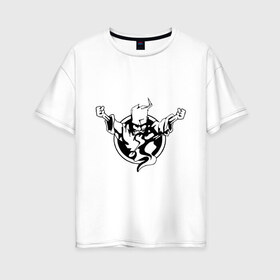 Женская футболка хлопок Oversize с принтом Thunderdome t-shirt в Новосибирске, 100% хлопок | свободный крой, круглый ворот, спущенный рукав, длина до линии бедер
 | Тематика изображения на принте: gabber | hardcore | hardcoremusic | thunderdome