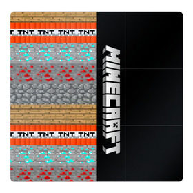 Магнитный плакат 3Х3 с принтом Minecraft (Blocks) в Новосибирске, Полимерный материал с магнитным слоем | 9 деталей размером 9*9 см | creeper | game | minecraft | игра | криппер | майн | майнкрафт | стив