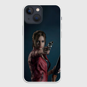 Чехол для iPhone 13 mini с принтом Claire Redfield в Новосибирске,  |  | 2 | biohazard | claire | evil | horror | raccoon | resident | survival | t virus | t вирус | выживание | зла | кеннеди | клэр | леон | обитель | раккун | редфилд | скотт | ужас