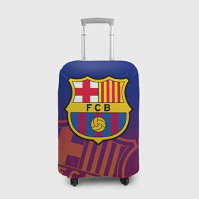 Чехол для чемодана 3D с принтом Барселона в Новосибирске, 86% полиэфир, 14% спандекс | двустороннее нанесение принта, прорези для ручек и колес | barca | barcelona | barsa | fc barcelona | барса | барселона | болел | испания | каталонцы | клубная | лалига | сине гранатовые | фанатская | форма | футбол | футбольная | футбольный клуб
