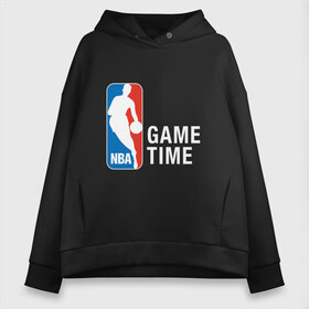 Женское худи Oversize хлопок с принтом NBA - Game Time в Новосибирске, френч-терри — 70% хлопок, 30% полиэстер. Мягкий теплый начес внутри —100% хлопок | боковые карманы, эластичные манжеты и нижняя кромка, капюшон на магнитной кнопке | and1 | basketball | coach | game | james | jordan | lebron | mvp | nba | player | slam dunk | sport | streetball | team | баскетбол | баскетболист | бросок | джеймс | джордан | игра | игрок | леброн | мяч | нба | победа | слэм данк | спорт | тре