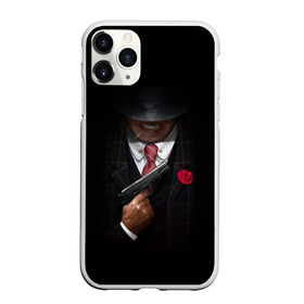 Чехол для iPhone 11 Pro Max матовый с принтом Mafia в Новосибирске, Силикон |  | Тематика изображения на принте: gangster | gun | gungster | illustration | mafia | арт | галстук | гангстер | гвоздика | зубы | костюм | крестный отец | мафия | минимализм | оружие | пистолет | пуля | темный | черный | шляпа