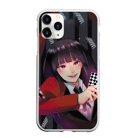 Чехол для iPhone 11 Pro матовый с принтом Compulsive Gambler в Новосибирске, Силикон |  | anime | compulsive gambler | kakegurui | manga | аниме | безумный азарт | дзябами | карты | манга | покер | скучная девушка | юмэко джабами