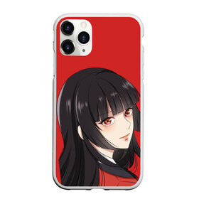 Чехол для iPhone 11 Pro матовый с принтом Kakegurui Red в Новосибирске, Силикон |  | anime | compulsive gambler | kakegurui | manga | аниме | безумный азарт | дзябами | карты | манга | покер | скучная девушка | юмэко джабами