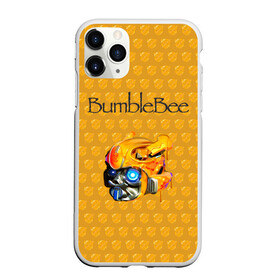 Чехол для iPhone 11 Pro Max матовый с принтом BumbleBee в Новосибирске, Силикон |  | Тематика изображения на принте: 2019 | bumble bee | transformers | арт | бамблби | желтая | киборг | классная | мёд | надпись | прикольная | пчела | робот | соты | трансформеры | улей | фильм