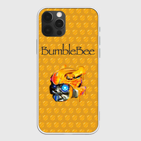 Чехол для iPhone 12 Pro с принтом BumbleBee в Новосибирске, силикон | область печати: задняя сторона чехла, без боковых панелей | 2019 | bumble bee | transformers | арт | бамблби | желтая | киборг | классная | мёд | надпись | прикольная | пчела | робот | соты | трансформеры | улей | фильм