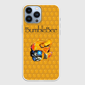 Чехол для iPhone 13 Pro Max с принтом BumbleBee в Новосибирске,  |  | 2019 | bumble bee | transformers | арт | бамблби | желтая | киборг | классная | мёд | надпись | прикольная | пчела | робот | соты | трансформеры | улей | фильм