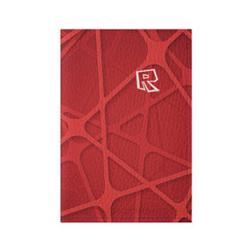 Обложка для паспорта матовая кожа с принтом Roblox в Новосибирске, натуральная матовая кожа | размер 19,3 х 13,7 см; прозрачные пластиковые крепления | Тематика изображения на принте: dynablocks | roblox | robux | белый | блоки | вселенная | герои | красный | кубики | роблокс | симулятор