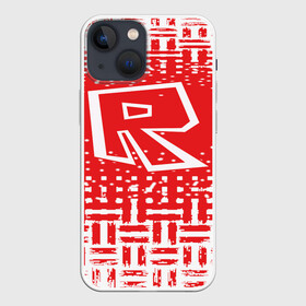 Чехол для iPhone 13 mini с принтом Roblox в Новосибирске,  |  | dynablocks | roblox | robux | белый | блоки | вселенная | герои | красный | кубики | роблокс | симулятор