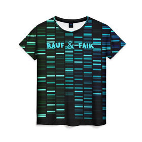 Женская футболка 3D с принтом Rauf & Faik в Новосибирске, 100% полиэфир ( синтетическое хлопкоподобное полотно) | прямой крой, круглый вырез горловины, длина до линии бедер | Тематика изображения на принте: faik | rauf | азербайджан | баку | детство | мирзаевы | рауф | фаик