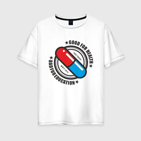 Женская футболка хлопок Oversize с принтом КАНЕДА СТАЙЛ в Новосибирске, 100% хлопок | свободный крой, круглый ворот, спущенный рукав, длина до линии бедер
 | akira | акира | аниме | дизайн | дизайнерская | капсула | молодежная | фанарт